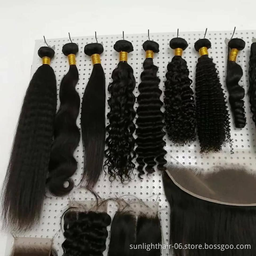 new products 10a unprocessed virgin brazilian real human hair bundles with 4x4 5x5 6x6 closure and transparent hd frontal
